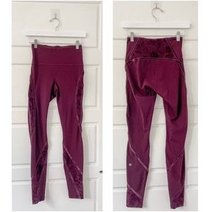 Lululemon Wunder Under High-Rise Tight Flocked 28 Leggings Dark Adobe